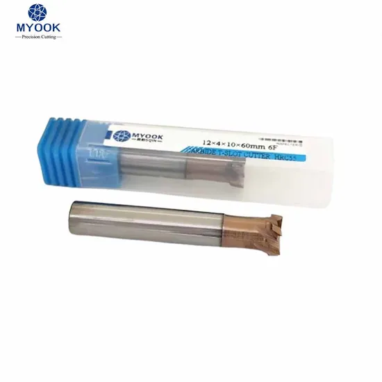 Solid Carbide Cutting Tool T-Slot Milling Cutter T Shape End Mill Customized Milling Tool